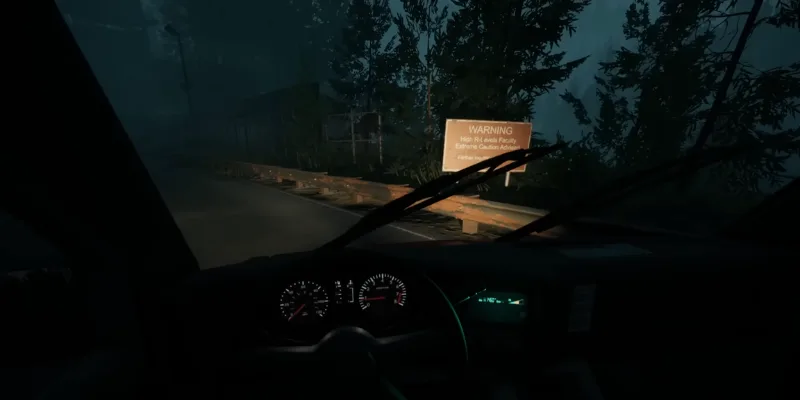 Cảnh lái xe trong game offline 2025 Pacific Drive