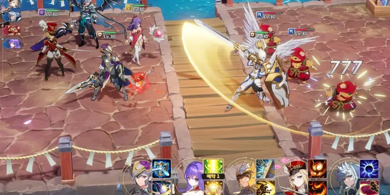 Màn combat được nâng cấp của game Seven Knights Re:birth